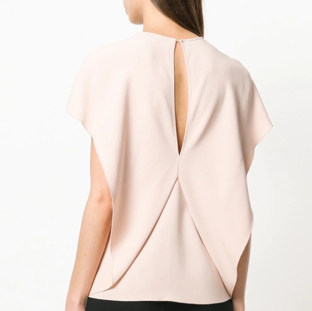 Stella Mccartney Light Pink Draped Top Sz 42 NEW